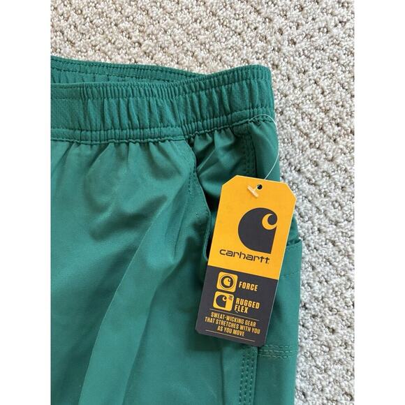 Carhartt Men's Small Short Force Rugged Flex Straight Leg Scrub Pants Green NWT - Picture 2 of 9